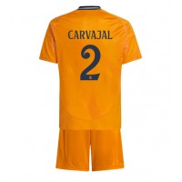 Real Madrid Daniel Carvajal #2 Udebanesæt Børn 2024-25 Kortærmet (+ Korte bukser)